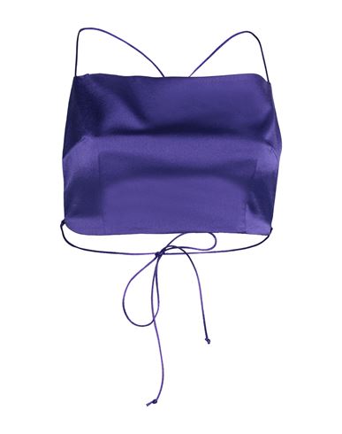 Nineminutes Woman Top Purple Size 8 Polyester, Elastane