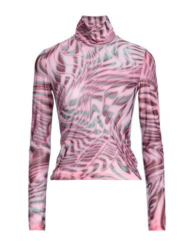 Diesel Woman T-shirt Light Pink Size S Nylon, Elastane