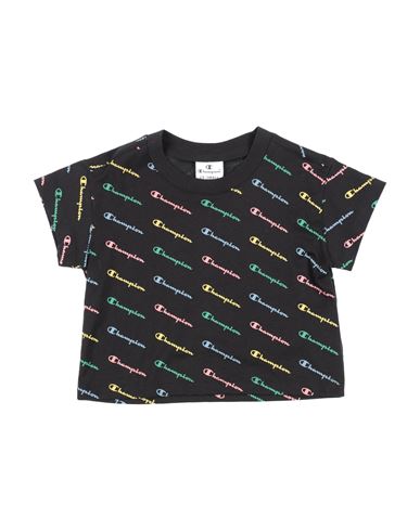 Champion Babies'  Toddler Girl T-shirt Black Size 3 Cotton