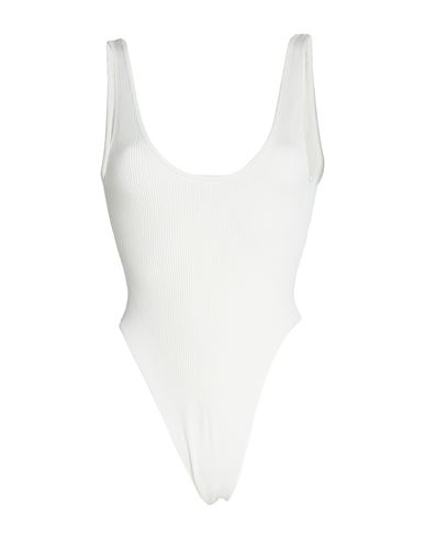 Andreädamo Andreādamo Woman Top Ivory Size Xxl/xxxl Polyamide, Elastane In White
