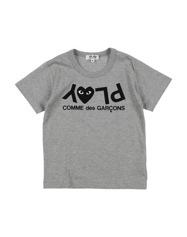 Comme Des Garçons Play Babies'  Toddler Girl T-shirt Grey Size 4 Cotton