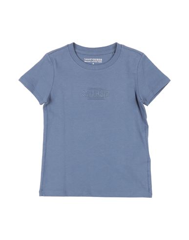Guess Babies'  Toddler Girl T-shirt Slate Blue Size 4 Cotton
