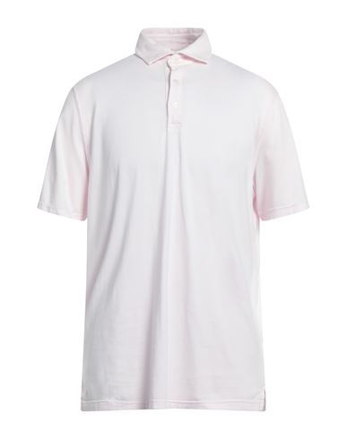 Fedeli Man Polo Shirt Pink Size 44 Organic Cotton