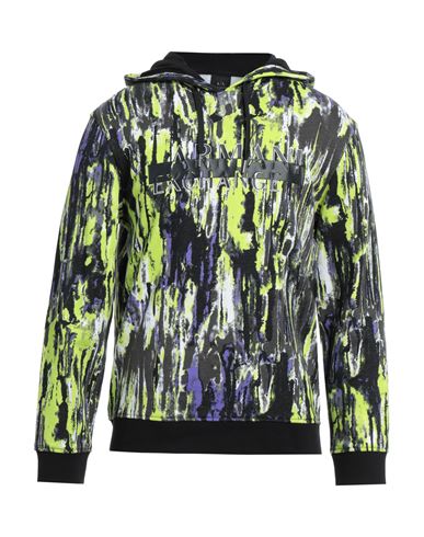 Armani Exchange Man Sweatshirt Light Green Size S Cotton