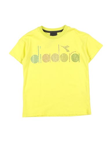 Diadora Babies'  Toddler Girl T-shirt Acid Green Size 6 Cotton