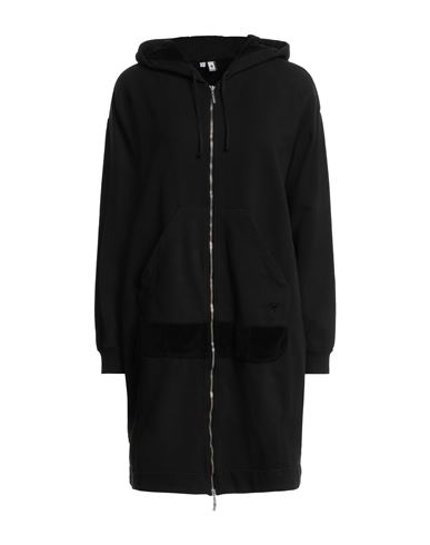 European Culture Woman Sweatshirt Black Size Xs Cotton, Lyocell, Polyester