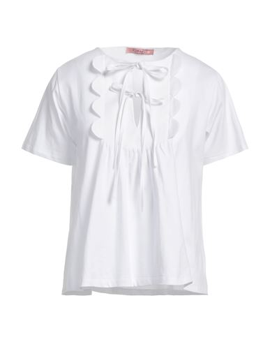 Rose A Pois Rosé A Pois Woman T-shirt White Size 8 Cotton