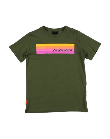 Rrd Toddler Boy T-shirt Military Green Size 4 Cotton In Green