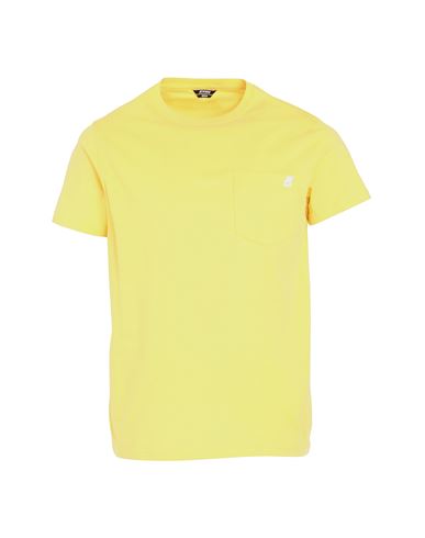 K-way Sigur Man T-shirt Yellow Size S Cotton