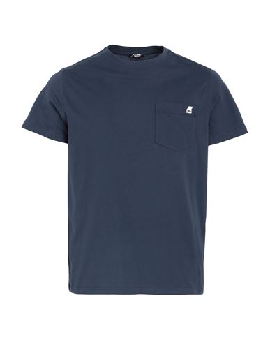 K-way Sigur Man T-shirt Navy Blue Size S Cotton