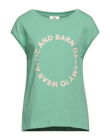 Attic And Barn Woman T-shirt Light Green Size Xs Cotton