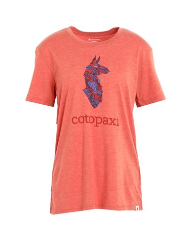 Cotopaxi Altitude Llama Organic Organic Woman T-shirt Orange Size L Organic Cotton, Recycled Polyest