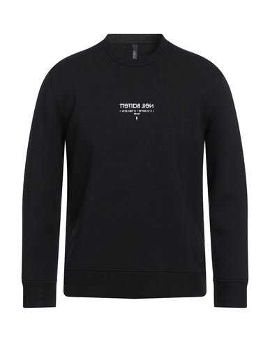 Neil Barrett Man Sweatshirt Black Size S Viscose, Polyurethane, Elastane