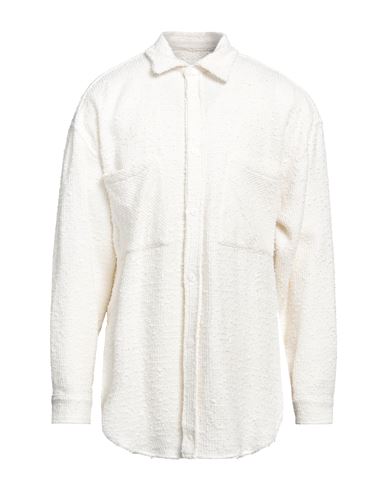 Faith Connexion Man Shirt White Size S Cotton, Viscose, Polyamide, Linen, Metallic Polyester