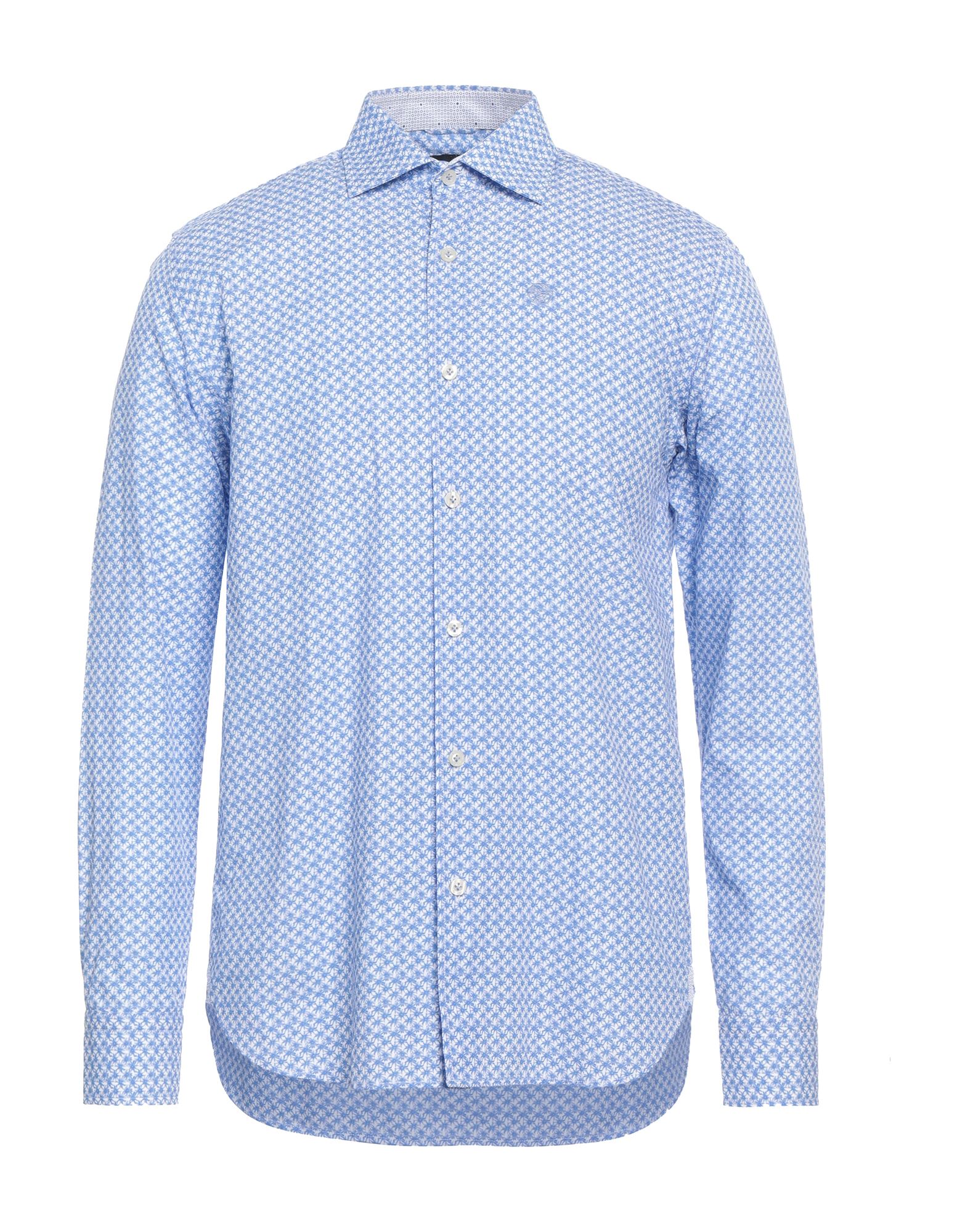 Shop North Sails Man Shirt Azure Size Xs Cotton In Blue
