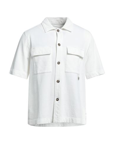 Paolo Pecora Man Shirt White Size L Cotton