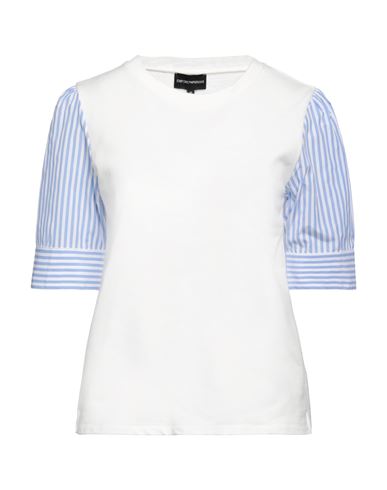 Emporio Armani Woman Sweatshirt White Size 10 Cotton, Polyester