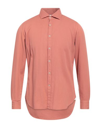 Edizioni Limonaia Man Shirt Salmon Pink Size 16 Cotton