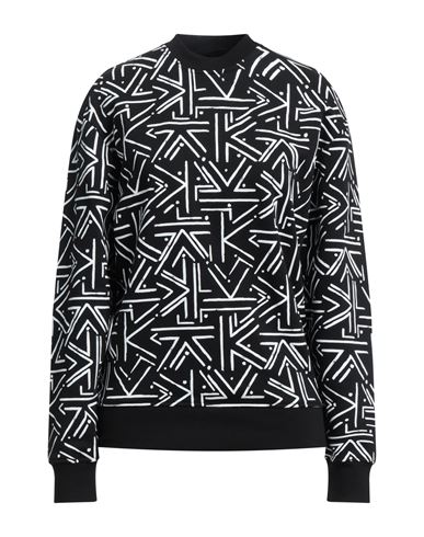 KARL LAGERFELD KARL LAGERFELD WOMAN SWEATSHIRT BLACK SIZE S COTTON 