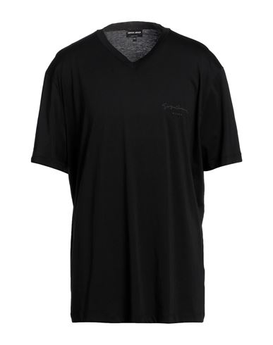 Giorgio Armani Man T-shirt Black Size 50 Cotton