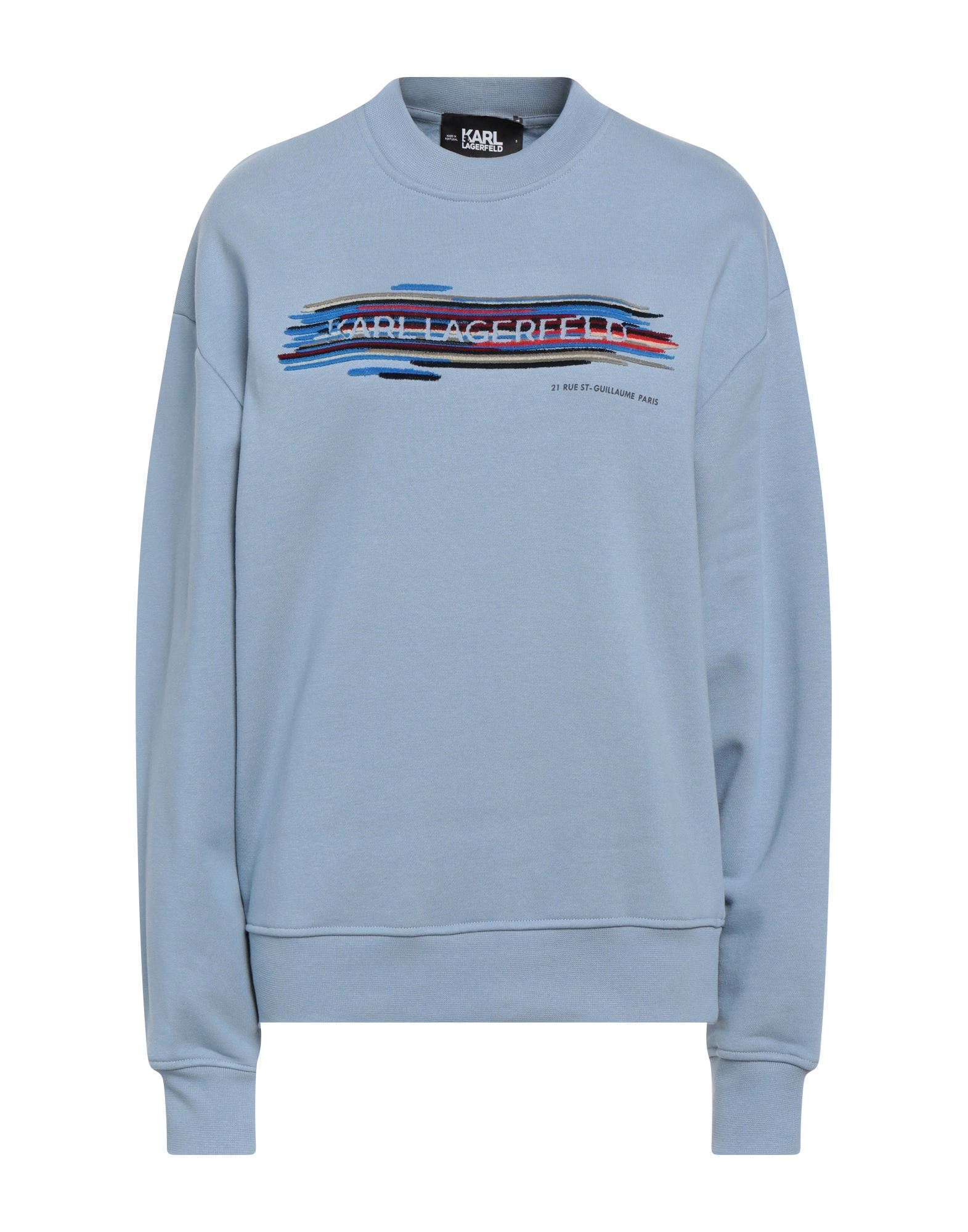 Karl Lagerfeld Sweatshirts In Light Blue