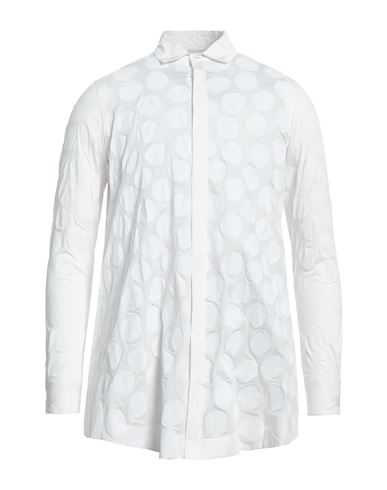 Mazzarelli Man Shirt White Size 16 ½ Cotton