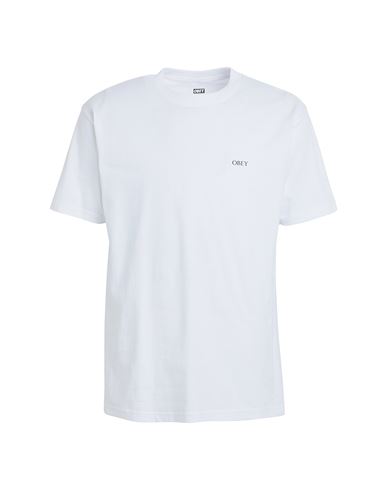Obey Man T-shirt White Size M Cotton