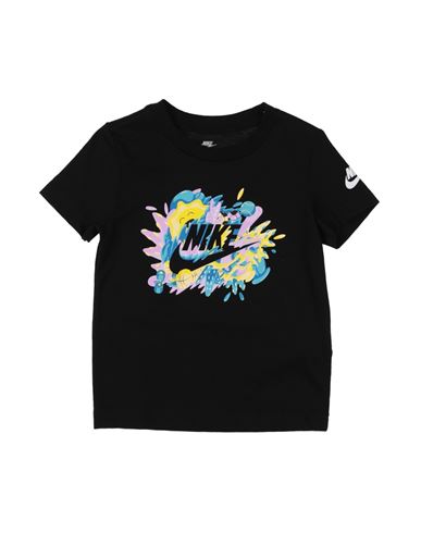 Nike Babies'  Futura Sport Splash Toddler Boy T-shirt Black Size 7 Cotton, Polyester