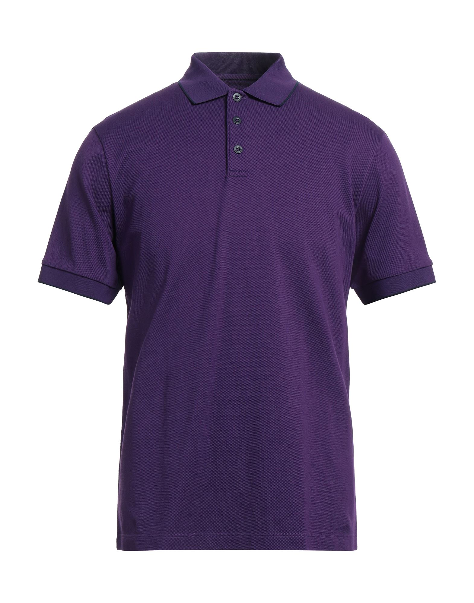 Giorgio Armani Polo Shirts In Purple