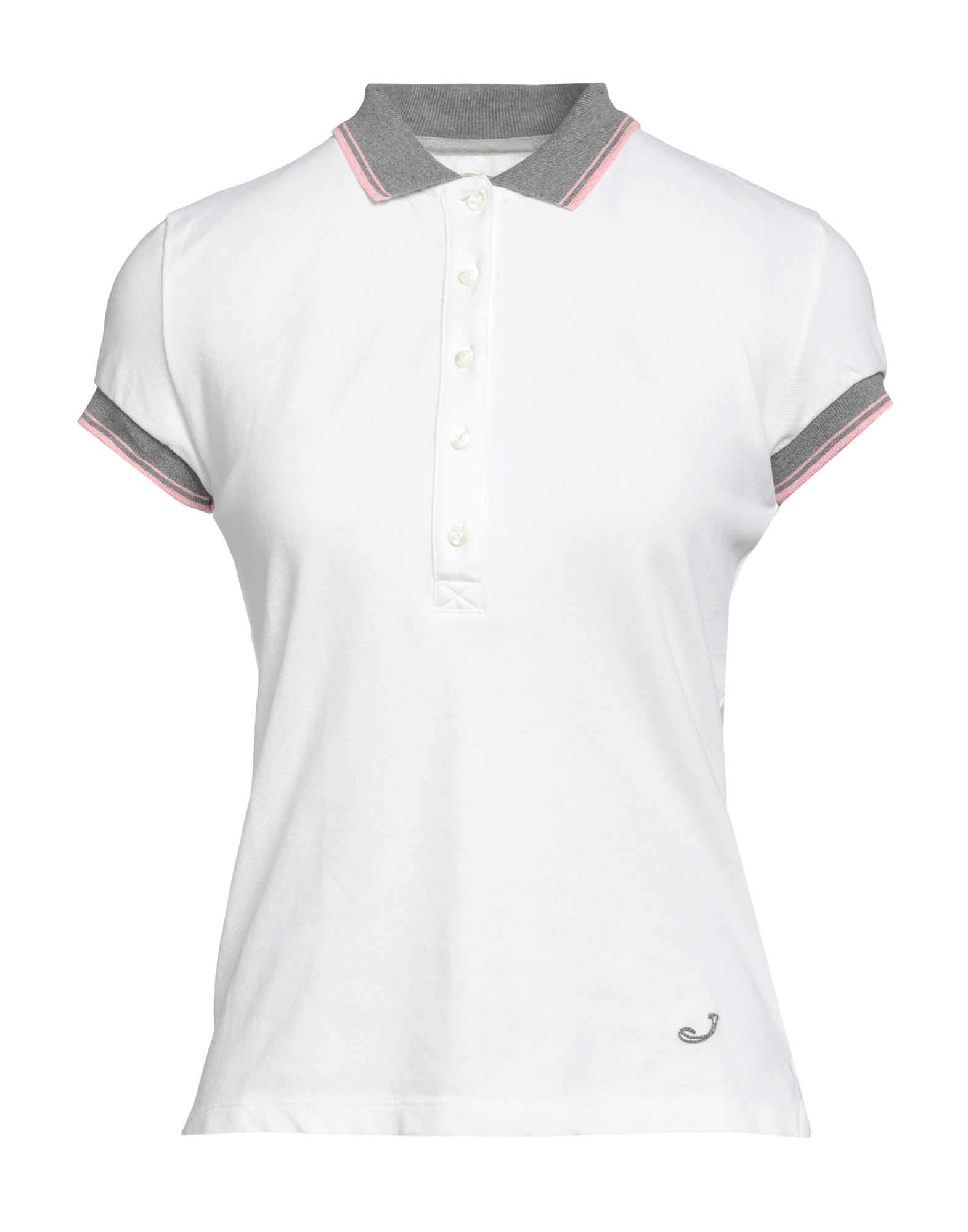 Jacob Cohёn Woman Polo Shirt White Size Xl Cotton, Elastane