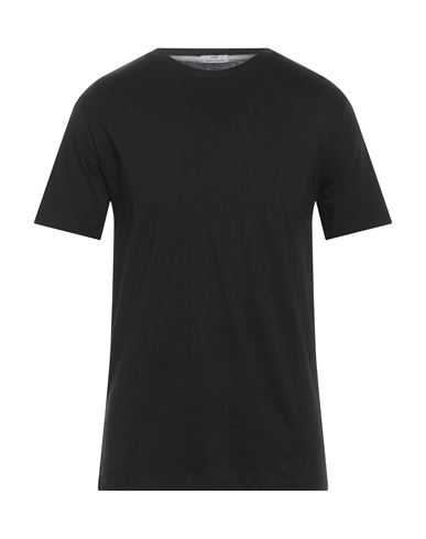 Eric Hatton Man T-shirt Midnight Blue Size Xxl Pima Cotton In Black