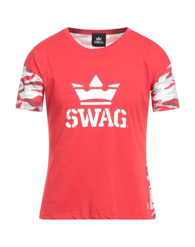 Swag Man T-shirt Red Size L Cotton