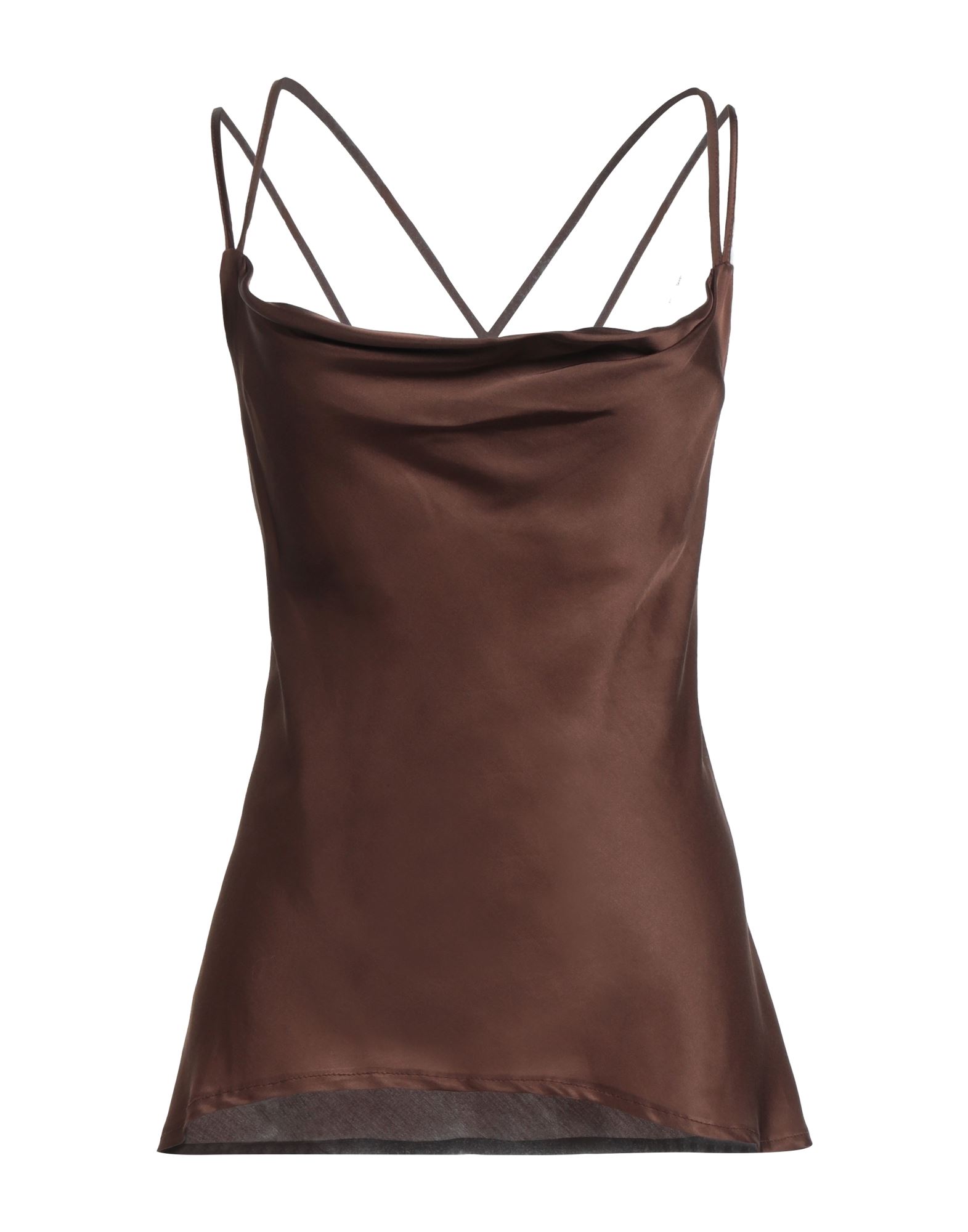 Vicolo Tops In Dark Brown