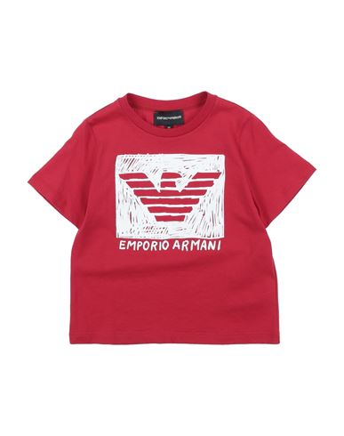 Emporio Armani Babies'  Toddler Boy T-shirt Red Size 6 Cotton