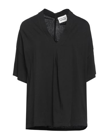 Alessia Santi Woman T-shirt Black Size 0 Cotton