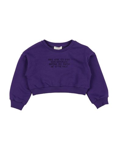 Vicolo Babies'  Toddler Girl Sweatshirt Purple Size 4 Cotton, Polyester