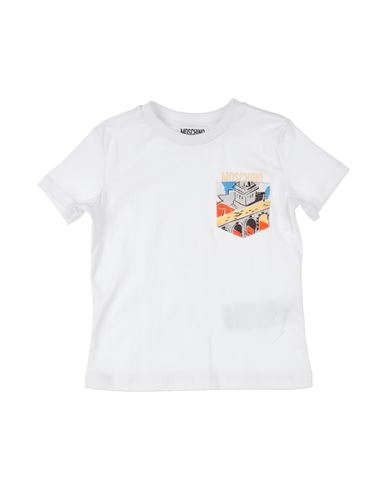 Moschino Kid Babies'  Toddler Boy T-shirt White Size 6 Cotton
