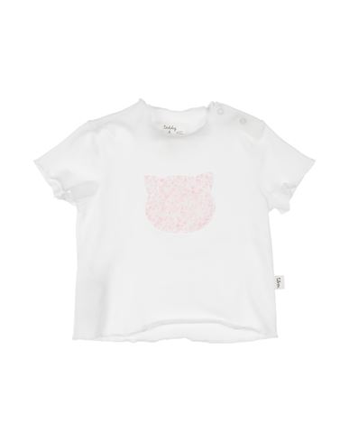 Teddy & Minou Babies'  Newborn Girl T-shirt White Size 3 Cotton In Milk