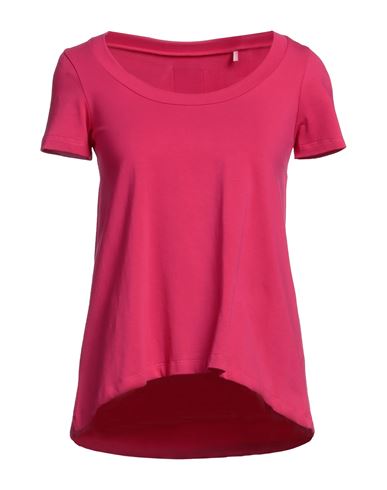 Rose A Pois Rosé A Pois Woman T-shirt Fuchsia Size 4 Cotton, Elastane In Pink