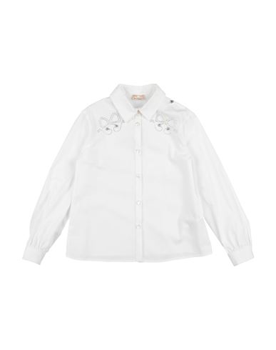 Elisabetta Franchi Babies'  Toddler Girl Shirt White Size 6 Polyester