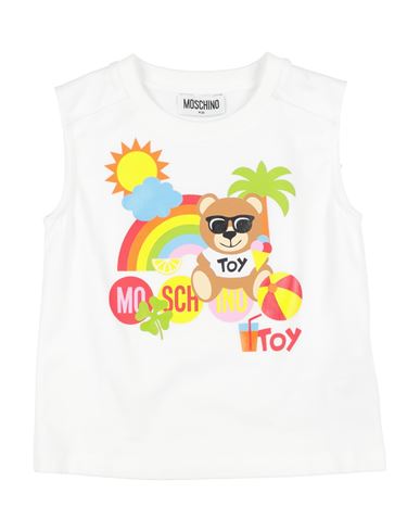Moschino Kid Babies'  Toddler Boy T-shirt White Size 6 Cotton, Elastane