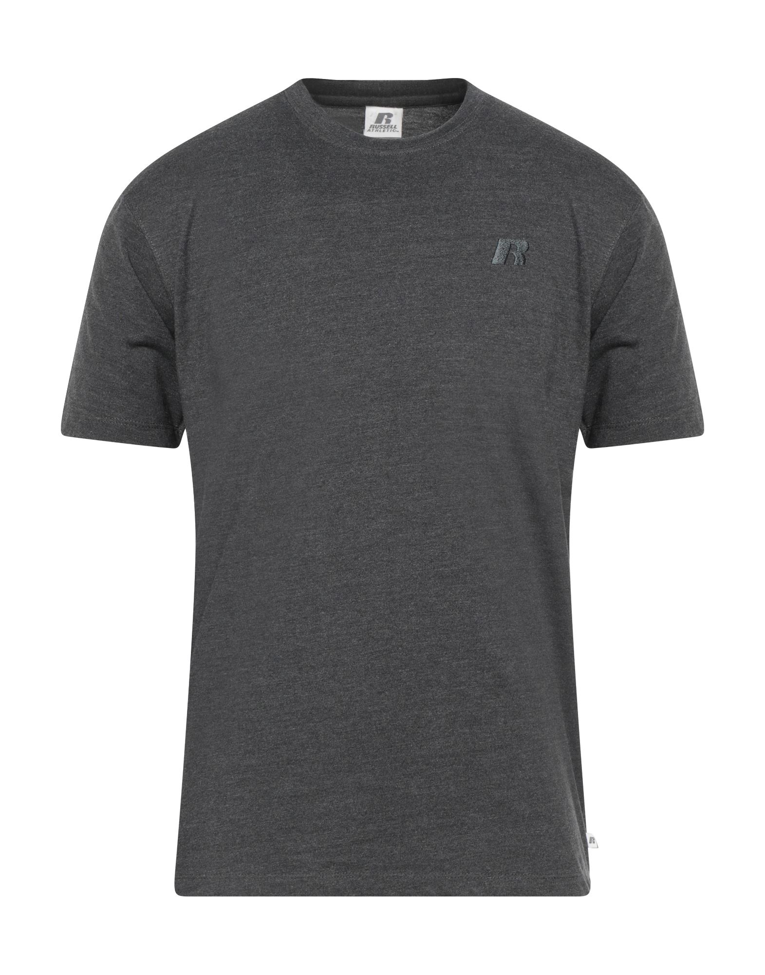RUSSELL ATHLETIC RUSSELL ATHLETIC MAN T-SHIRT STEEL GREY SIZE XXL COTTON, POLYESTER
