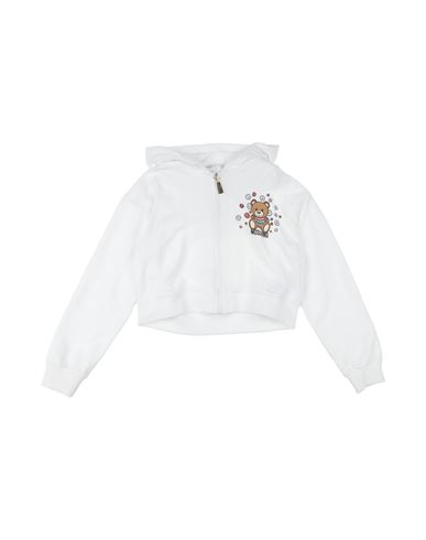 Moschino Kid Babies'  Toddler Girl Sweatshirt White Size 6 Cotton, Elastane