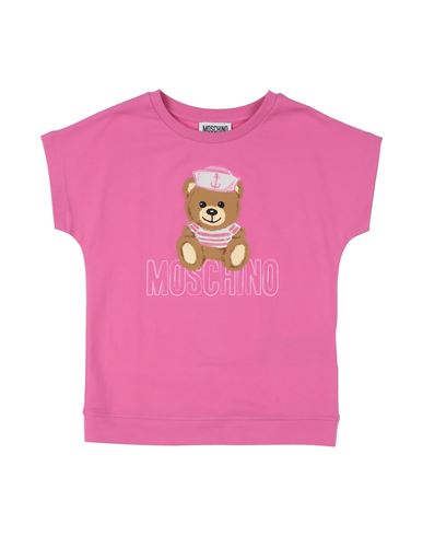 Moschino Kid Babies'  Toddler Girl T-shirt Fuchsia Size 6 Cotton, Elastane, Polyester In Pink