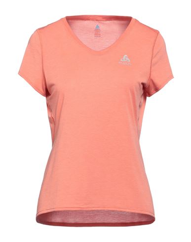 Odlo Woman T-shirt Salmon Pink Size Xs Polyester, Lyocell, Elastane