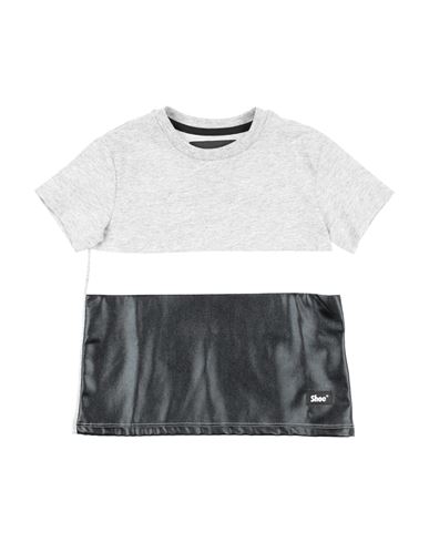 Shoe® Babies' Shoe Toddler Girl T-shirt Light Grey Size 6 Cotton, Elastane