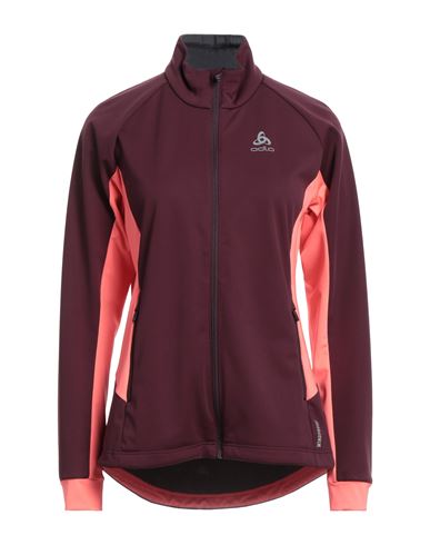 Odlo Woman Sweatshirt Burgundy Size Xs Polyester In Red