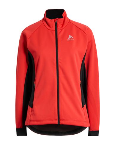 Odlo Woman Sweatshirt Tomato Red Size L Polyester In Red
