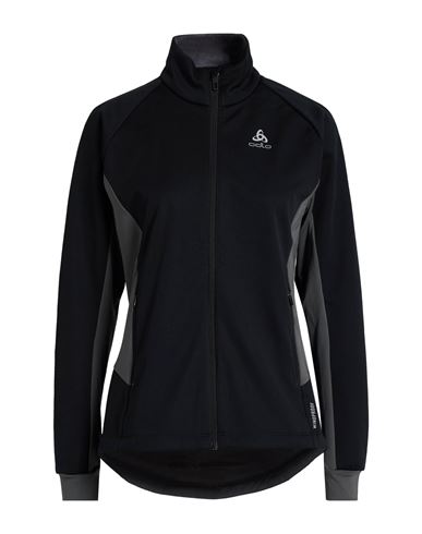Odlo Woman Sweatshirt Black Size L Polyester In Black