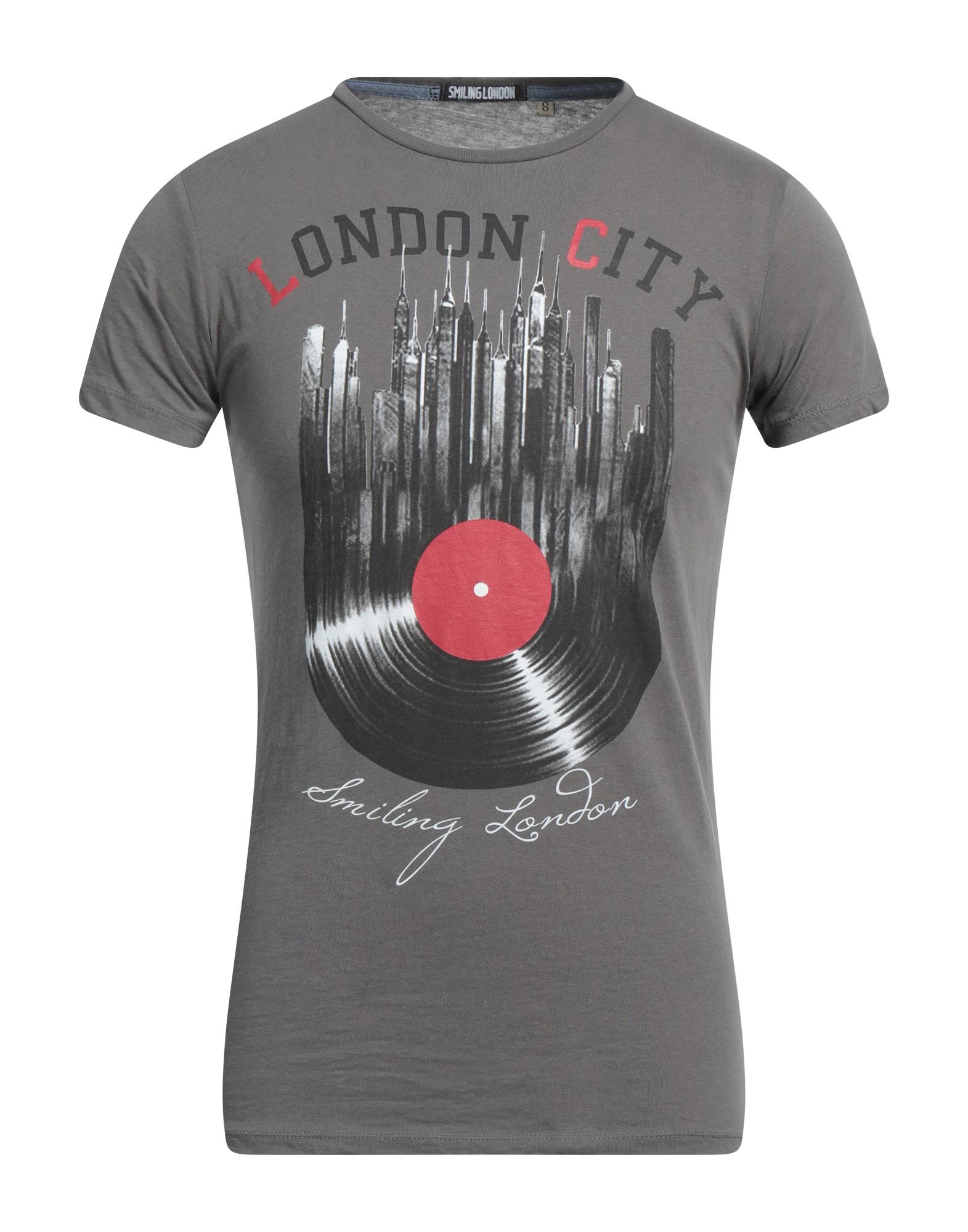 Smiling London T-shirts In Gray